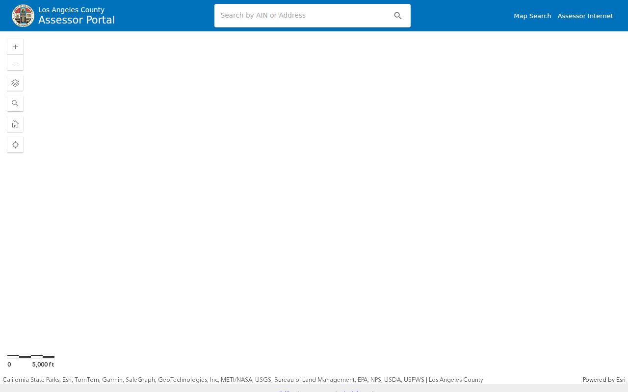 Manhattan Beach public records parcel view in the LA County Assessor map search